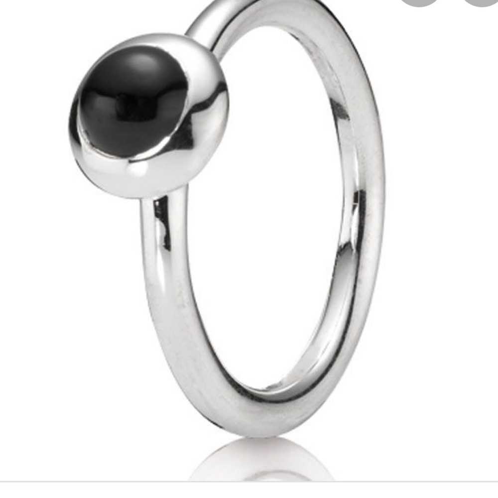 Pandora Black Onyx Retired Ring